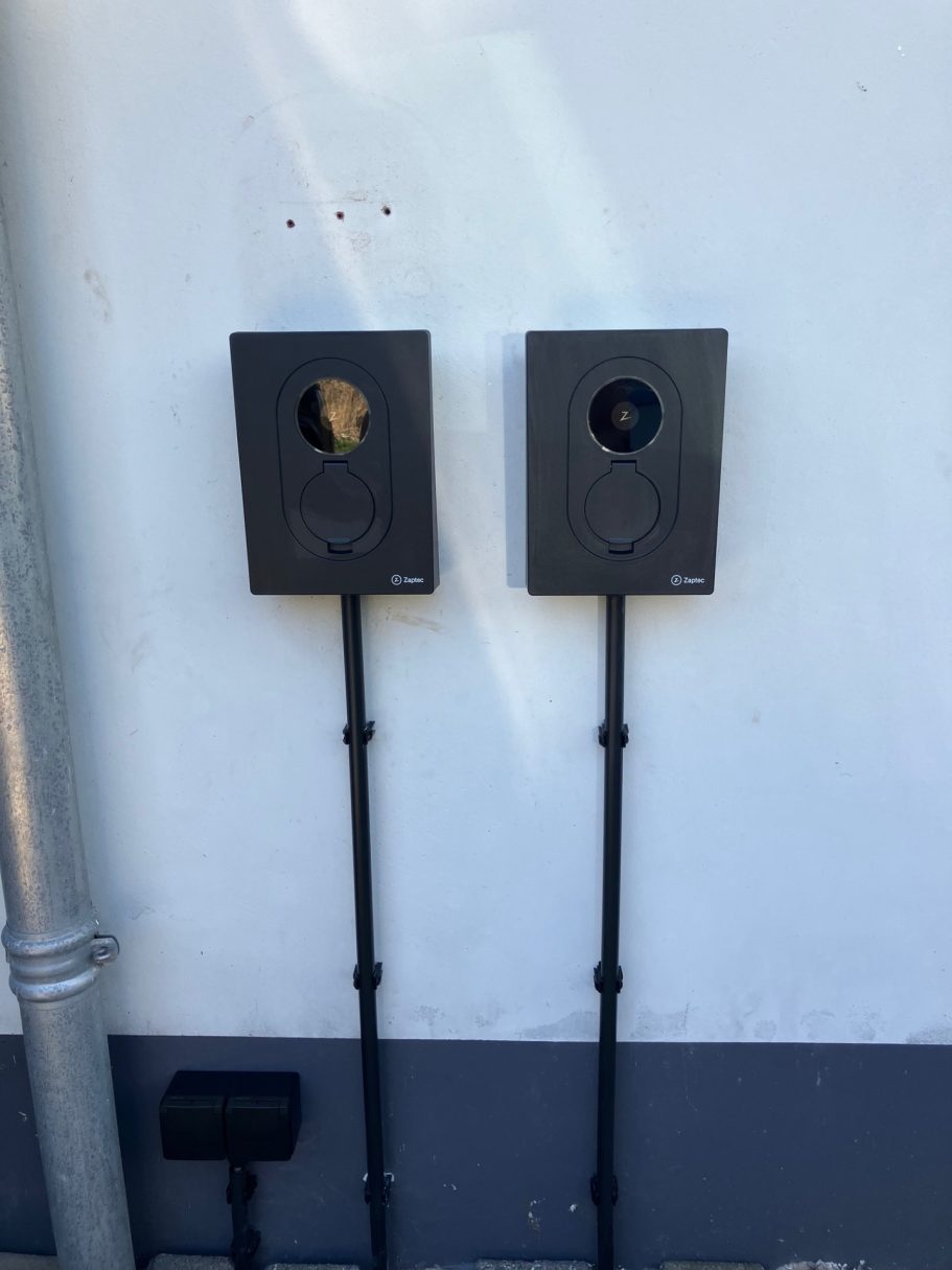 installatie dubbele zaptec go 2 